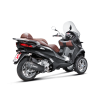 AKRAPOVIC Piaggio MP3 500 & 500 LT 2008 2016 pot d'échappement INOX NOIR SLIP-ON 1811-2576