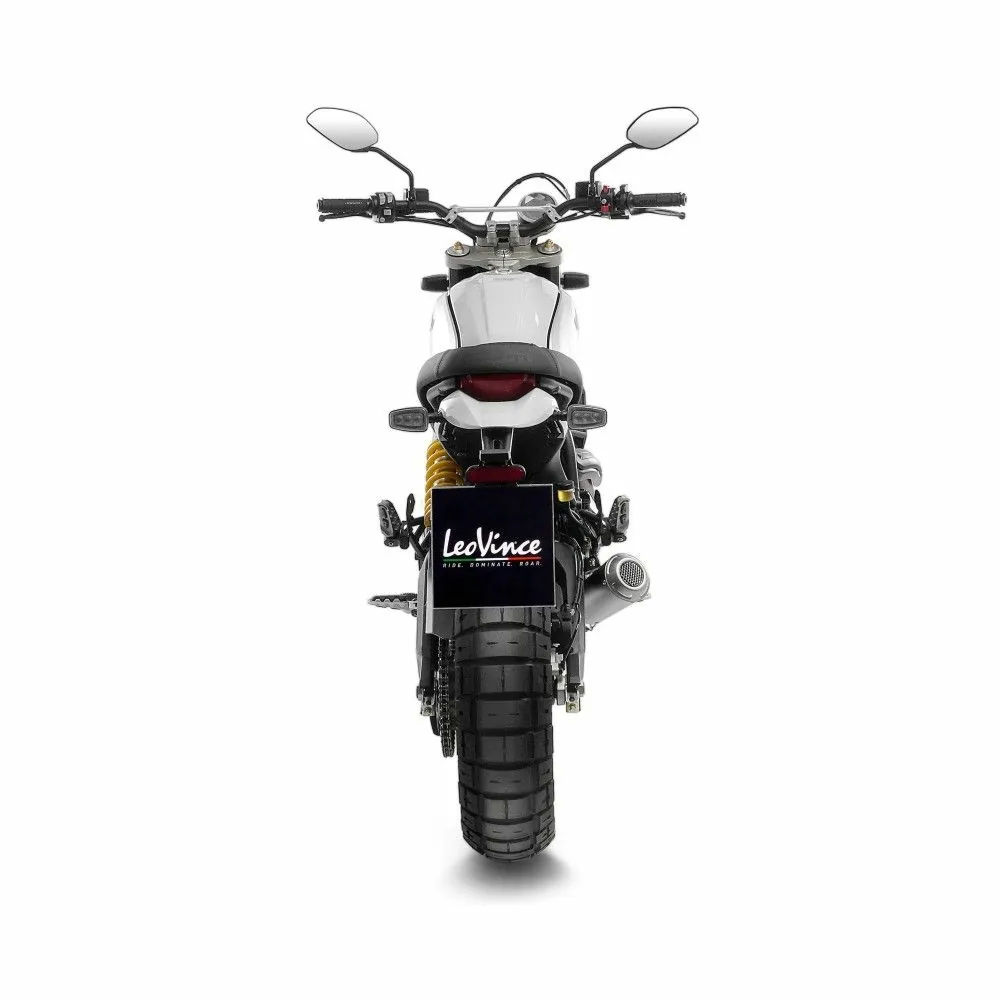 LEOVINCE DUCATI SCRAMBLER 800 DESERT SLED / 2021 2022 LV-10 INOX RACING pot échappement NON HOM 15254