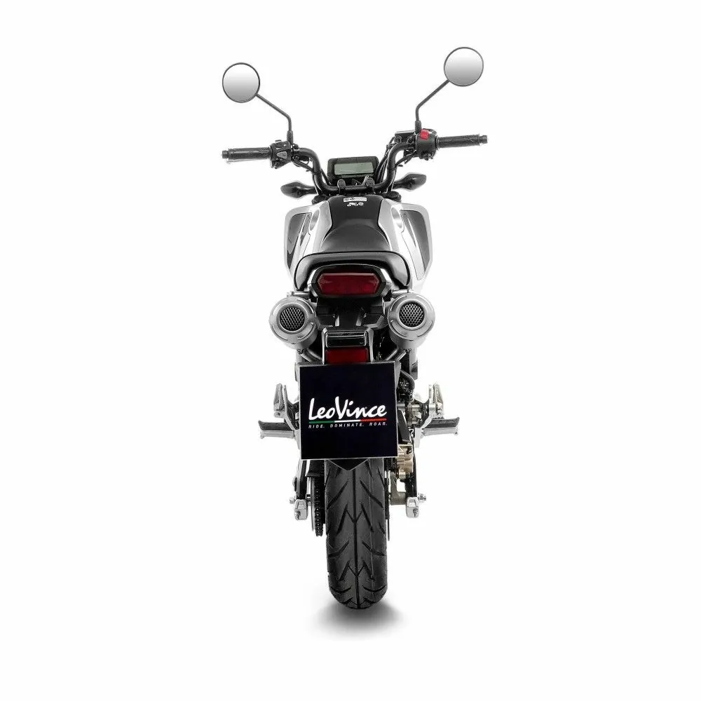 LEOVINCE HONDA MSX 125 / GROM / 2022 LV-10 INOX DOUBLE complete line Not Approved 15253