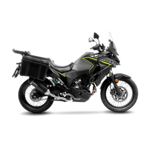 LEOVINCE KAWASAKI VERSYS-X 300 / ADVENTURE / 2017 2022 LV ONE EVO INOX BLACK silencer exhaust Not Approved 14419EB