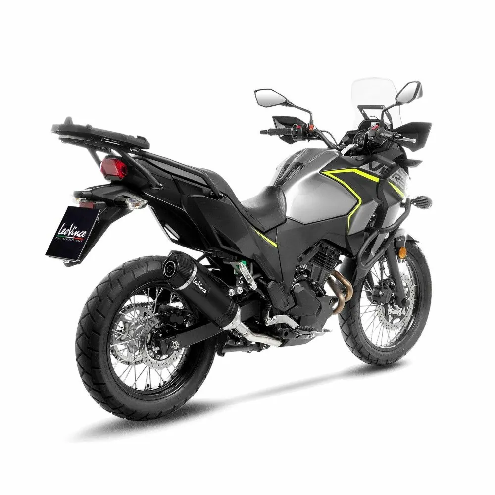 leovince-kawasaki-versys-x-300-adventure-2017-2022-lv-one-evo-inox-black-silencer-exhaust-not-approved-14419eb