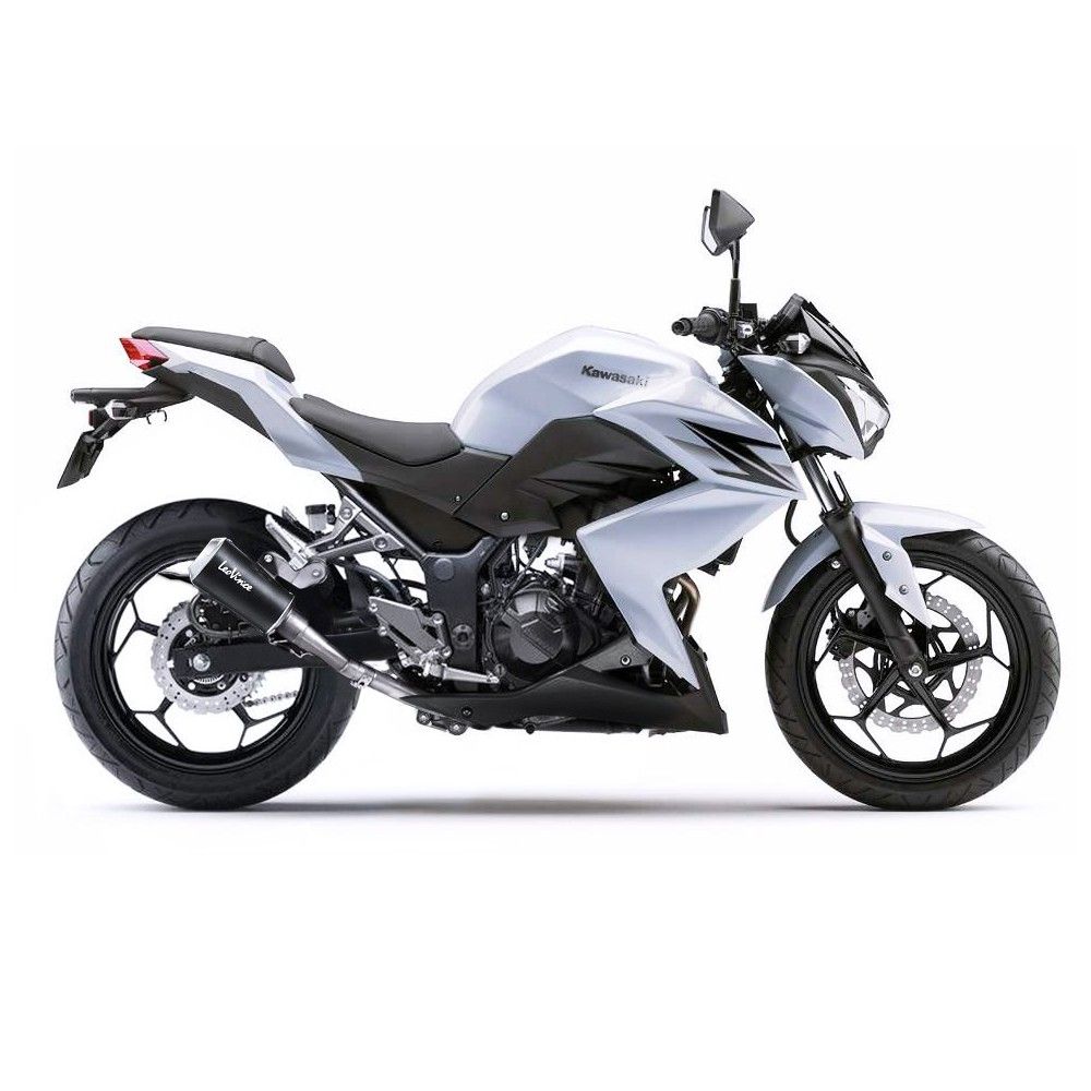 LEOVINCE KAWASAKI Z / NINJA / 250 / 300 / R / ABS / 2013 2016 LV-10 INOX BLACK silencer exhaust Not Approved 15205B