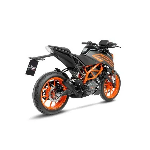 LEOVINCE KTM DUKE 125 / 390 / 2021 2022 LV-10 INOX FULL BLACK silencer exhaust Not Approved 15249FB