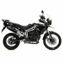 LEOVINCE TRIUMPH TIGER 800 XC / XCA / XCX / XR / XRX / 2011 2016 NERO INOX pot d'échappement HOM CE 14006