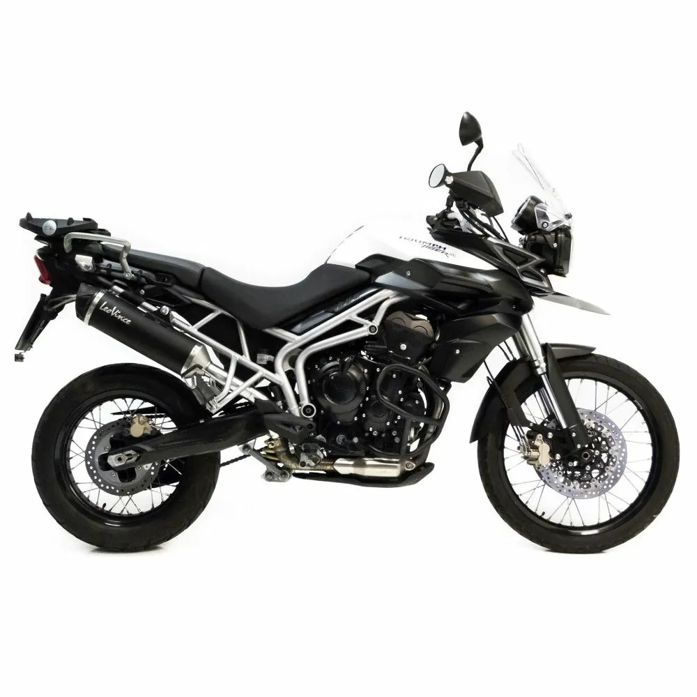 LEOVINCE TRIUMPH TIGER 800 XC / XCA / XCX / XR / XRX / 2011 2016 NERO INOX exhaust CE approved 14006