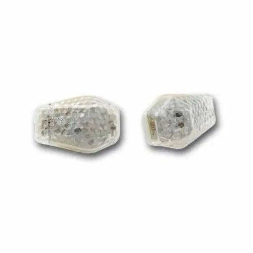 ERMAX white front indicators with LED E11 approved for KAWASAKI motorcycles N°33K