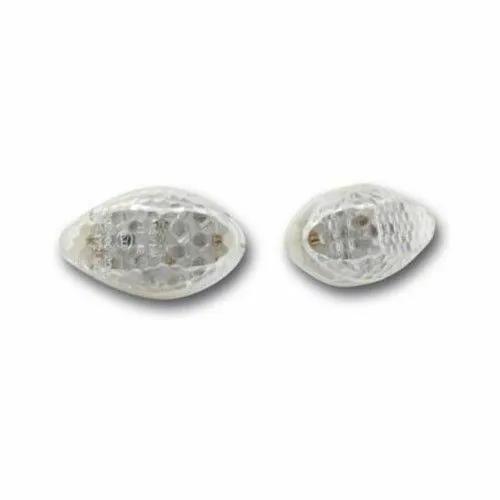 ERMAX white front indicators with LED E11 approved for YAMAHA motorcycles N°35Y
