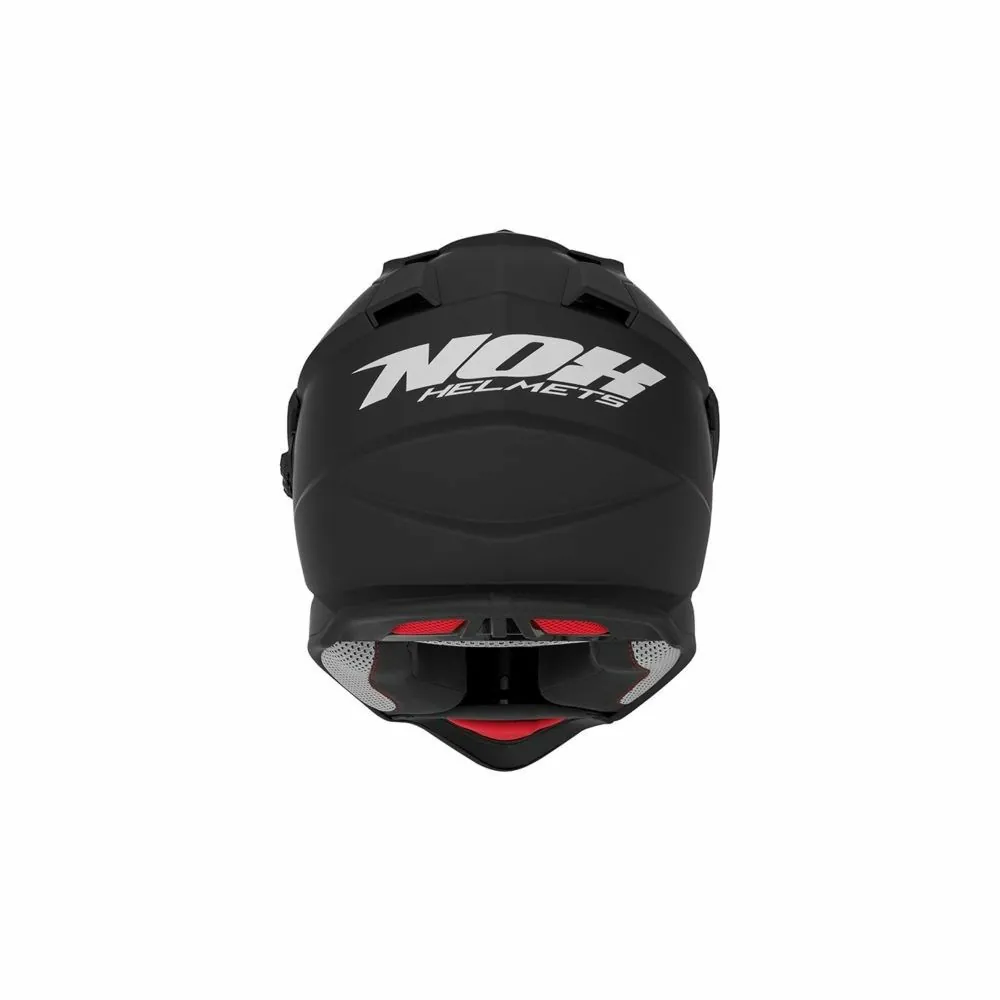 NOX casque cross moto N312 Noir brillant