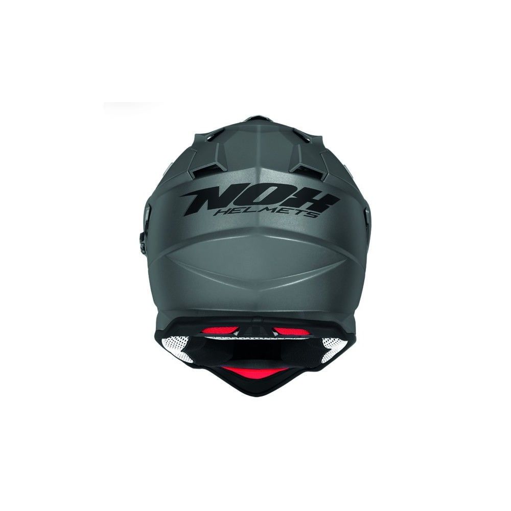 NOX casque cross moto N312 Titane mat