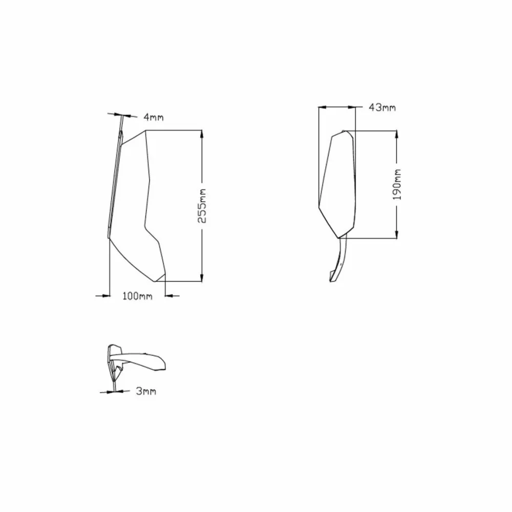 PUIG kit ailerons carénage Downforce Kawasaki NINJA H2 SX / 2018 2019 - 3658