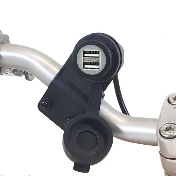CHAFT dual USB for motorcycle scooter handlebars - IN791