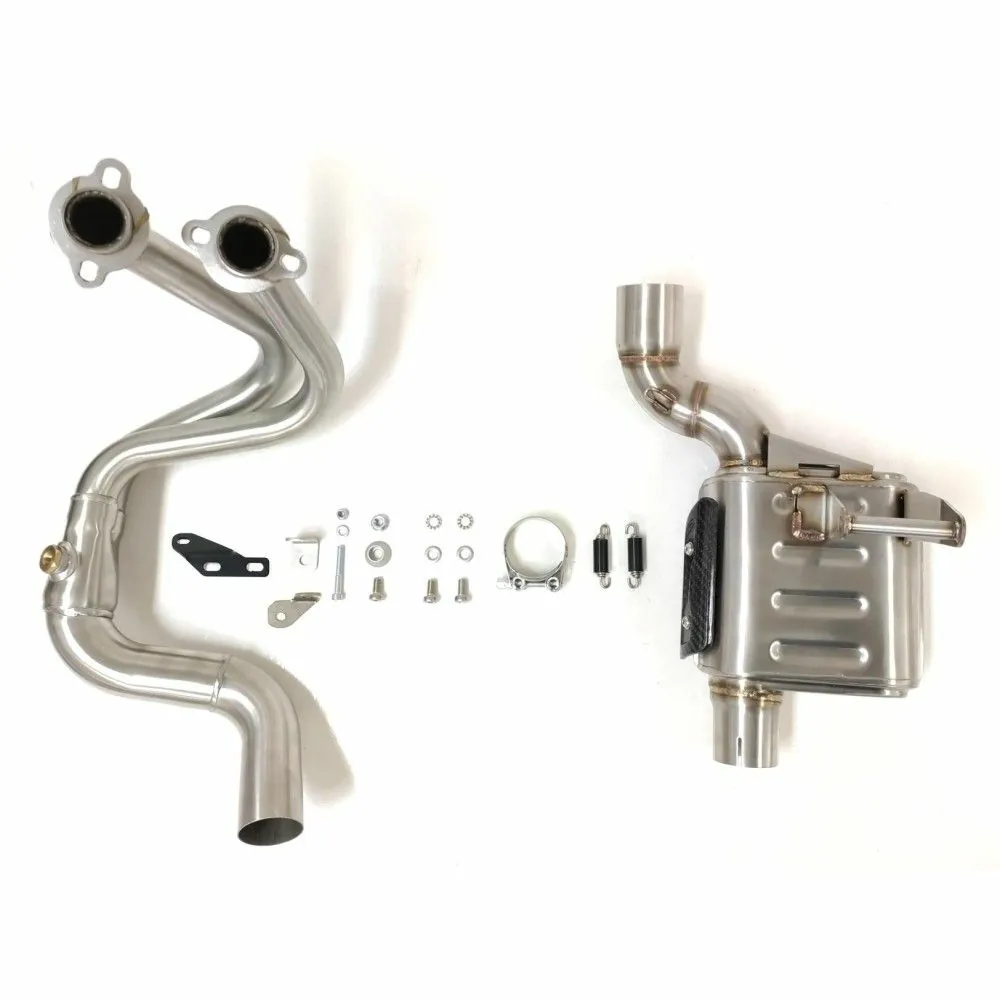 IXRACE KAWASAKI Z 650 / NINJA 650 / RS / 2023 2024 ligne complète d'échappement pot MK2 INOX AK7257S + EURO5+