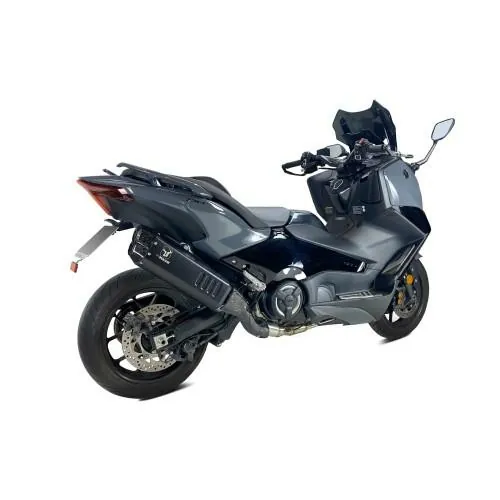 IXRACE YAMAHA TMAX 560 / 2020 2024 ligne complète d'échappement titane TITAN BLACK TY2399CTB - EURO5+
