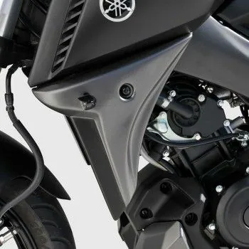 ERMAX yamaha MT 125 2014 2015 2016 2017 2019 écopes de radiateur BRUT à peindre