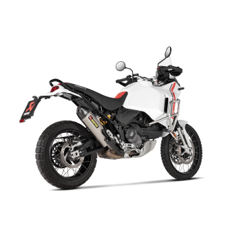 AKRAPOVIC DUCATI DESERT X  / 2022 2023 pot d'échappement TITANE  hom. CE SLIP-ON 1811-4437