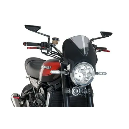 PUIG saute vent pare brise VISION carénage NOIR KAWASAKI Z900 RS / SE / 2018 2025 ref 024N