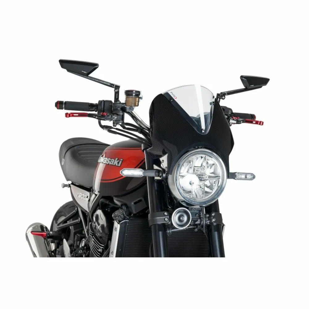 PUIG saute vent pare brise VISION carénage CARBONE KAWASAKI Z900 RS / SE / 2018 2026 - 024C