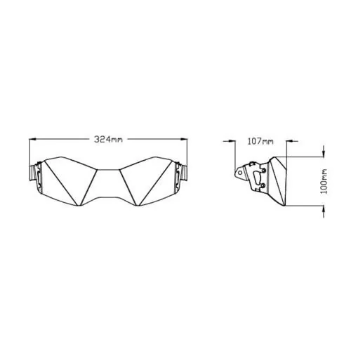 PUIG Headlight protector TRIUMPH TIGER 900 / GT / LOW / PRO / RALLY / SPORT 850 / 2020 2025 - 20377