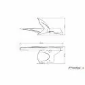 PUIG Garde Boue arrière lèche roue TRIUMPH TIGER 900 / GT / LOW / PRO / RALLY / SPORT 850 / 2020 2025 - 20379