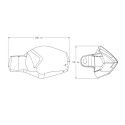 PUIG paire protège-mains DUCATI SCRAMBLER 1100 / SPECIAL / DESERT SLED / ICON / FULL THROTTLE / 2018 2024 ref 20509