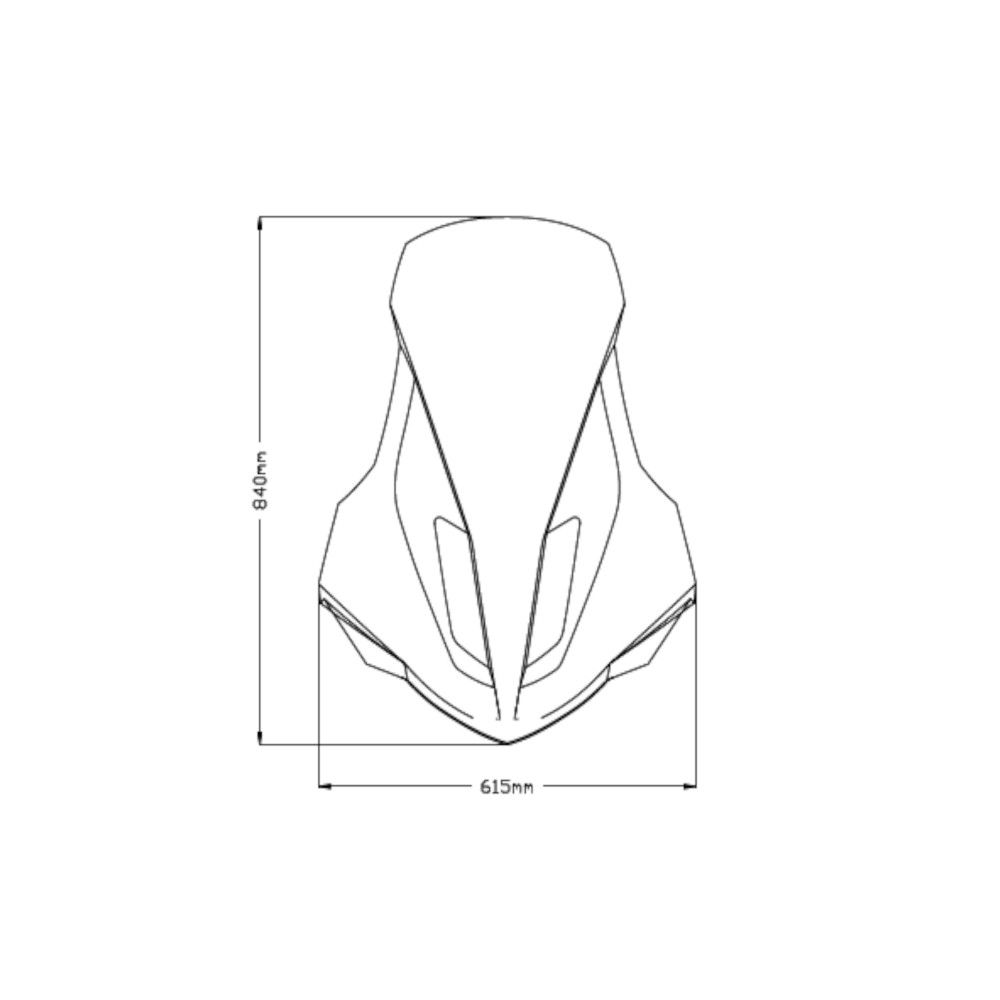 PUIG V-Tech Line Touring Windshield TOURING YAMAHA NMAX 125 / 2021 2024 ref 20737