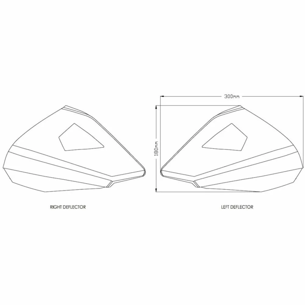 PUIG UPPER DEFLECTORS BMW F 750 / 850 / 1200 / 1250 / R / GS / ADVENTURE / 2013 2024 - 20812