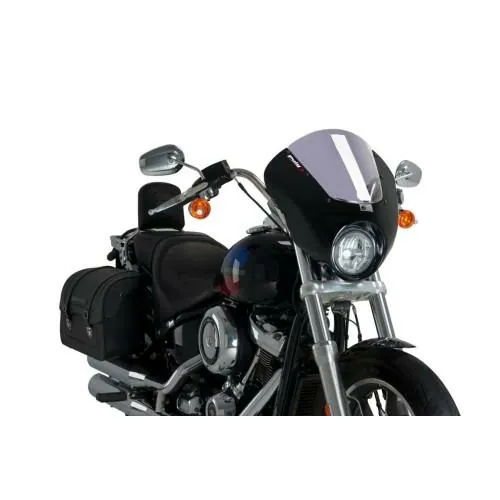 PUIG ANARCHY DARK NIGHT semi-carénage HARLEY DAVIDSON SOFTAIL LOW RIDER FXLR / 2018 2020 ref 21096