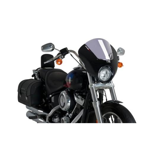 PUIG ANARCHY DARK NIGHT semi-fairing HARLEY DAVIDSON SOFTAIL LOW RIDER FXLR / 2018 2020 - 21096