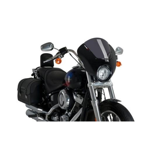 PUIG ANARCHY DARK NIGHT semi-fairing HARLEY DAVIDSON SOFTAIL LOW RIDER FXLR / 2018 2020 ref 21096