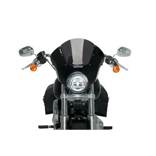 PUIG ANARCHY DARK NIGHT semi-carénage HARLEY DAVIDSON SOFTAIL LOW RIDER FXLR / 2018 2020 ref 21096