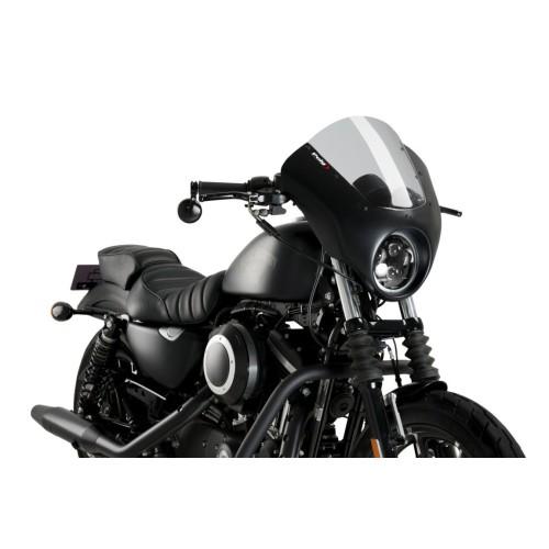 PUIG ANARCHY DARK NIGHT semi-fairing HARLEY DAVIDSON SPORTSTER 883 IRON XL883N / 2009 2022 - 21097