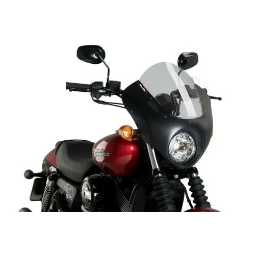 PUIG ANARCHY DARK NIGHT semi-carénage HARLEY DAVIDSON STREET 750 XG750 / 2015 2021 ref 21099