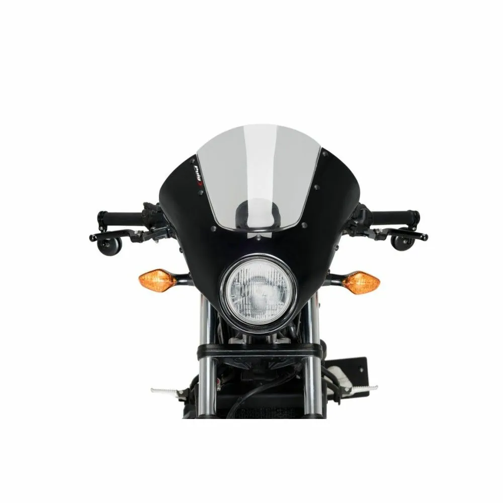 PUIG ANARCHY DARK NIGHT noir mat semi-carénage HONDA CMX 500 REBEL / 2017 2019 - 21101