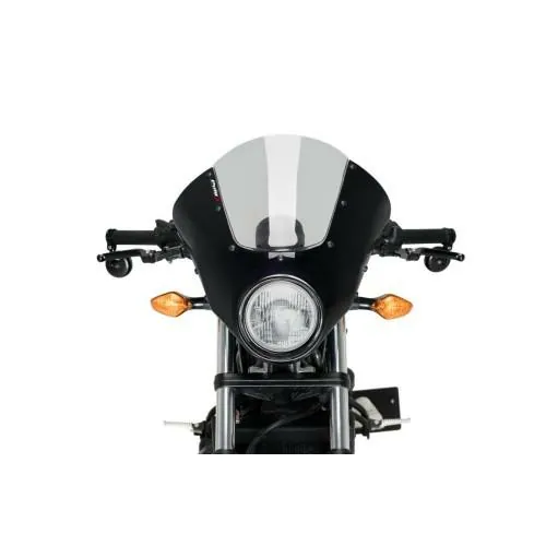 PUIG ANARCHY DARK NIGHT noir mat semi-carénage HONDA CMX 500 REBEL / 2017 2019 ref 21101