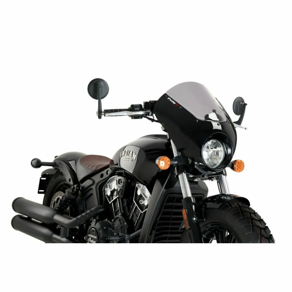 PUIG ANARCHY DARK NIGHT semi-fairing INDIAN SCOUT BOBBER / 2018 2026 - 21107
