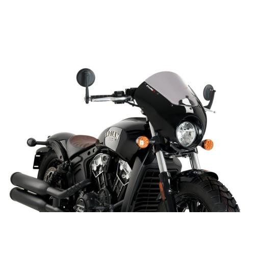 PUIG ANARCHY DARK NIGHT semi-carénage INDIAN SCOUT BOBBER / 2018 2026 - 21107