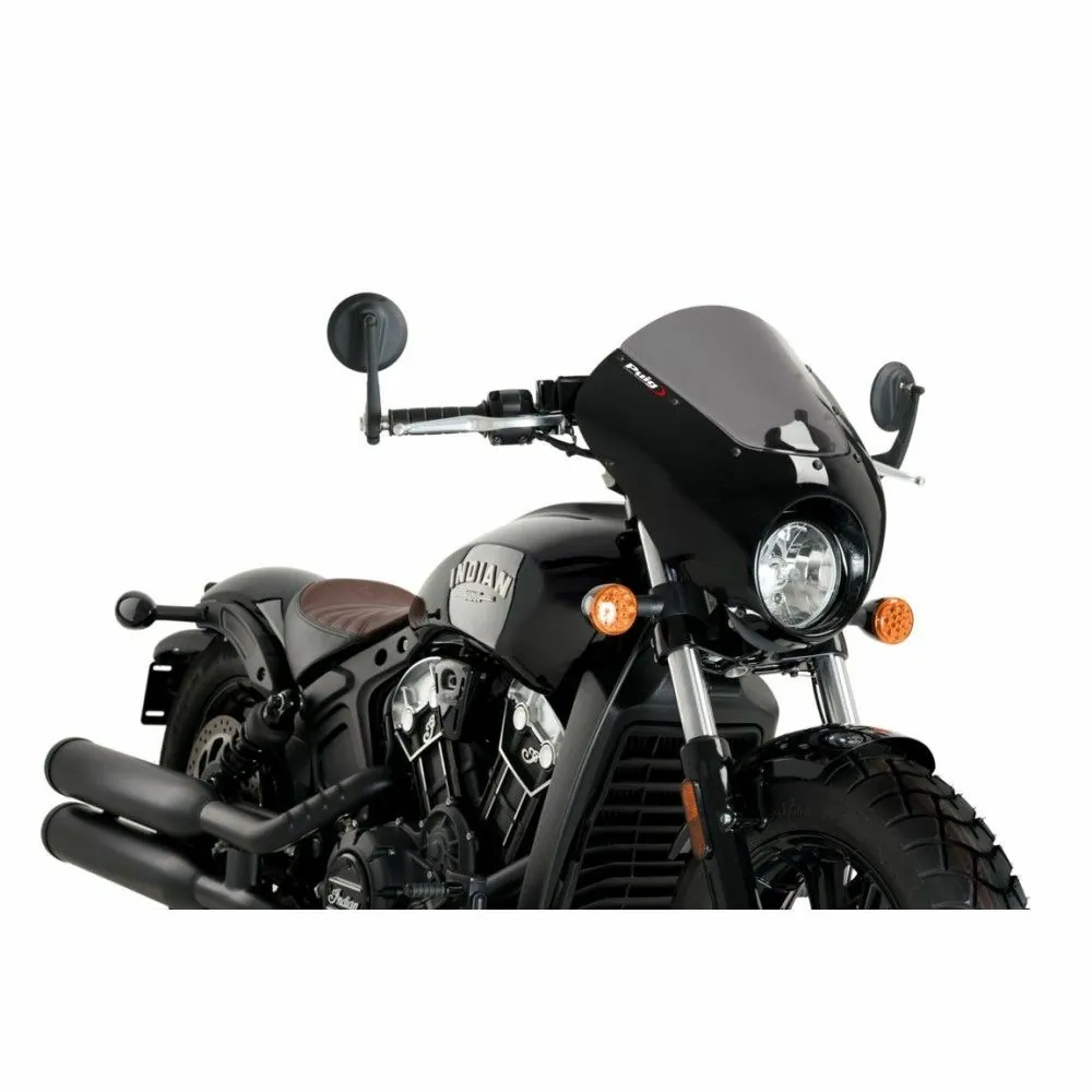 PUIG ANARCHY DARK NIGHT semi-carénage INDIAN SCOUT BOBBER / 2018 2026 - 21107