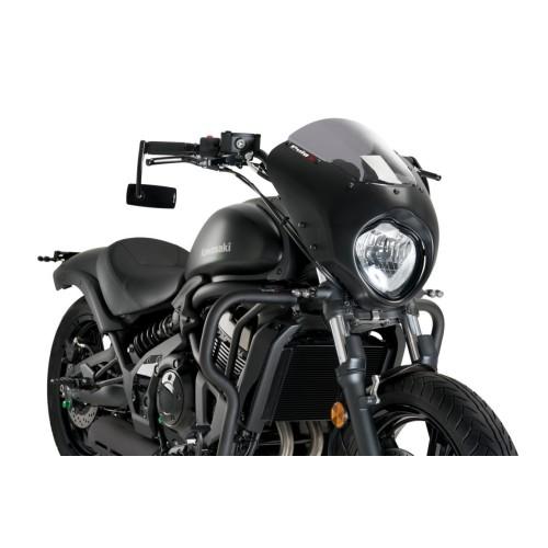 PUIG ANARCHY DARK NIGHTmatt black semi-fairing KAWASAKI VULCAN S / 2015 2025 - 21108