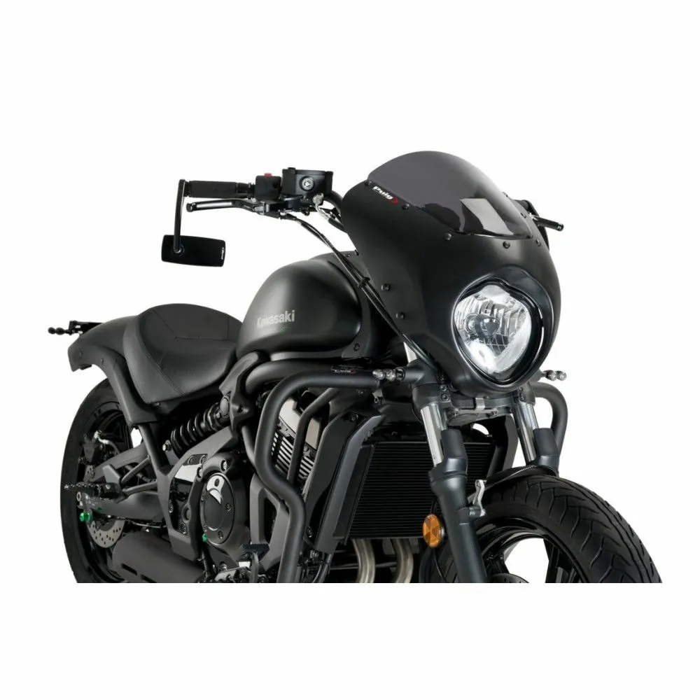 PUIG ANARCHY DARK NIGHT noir mat semi-carénage KAWASAKI VULCAN S / 2015 2025 - 21108