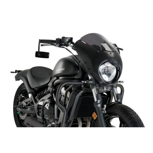 PUIG ANARCHY DARK NIGHTmatt black semi-fairing KAWASAKI VULCAN S / 2015 2025 - 21108