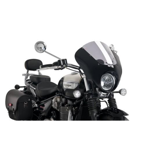 PUIG ANARCHY DARK NIGHT semi-carénage TRIUMPH BONNEVILLE SPEEDMASTER / 2018 2026 - 21115