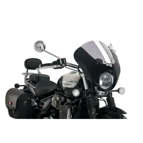 PUIG ANARCHY DARK NIGHT semi-carénage TRIUMPH BONNEVILLE SPEEDMASTER / 2018 2026 - 21115