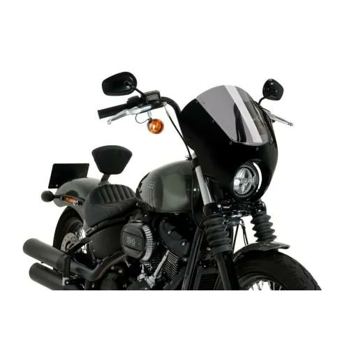 PUIG ANARCHY DARK NIGHT semi-carénage HARLEY DAVIDSON SOFTAIL STREET BOB FXBB / 2021 2024 ref 21213