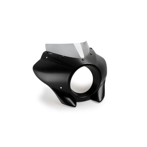 PUIG MIRAGE SPORT semi fairing black matt MIRAGE SPORT HARLEY DAVIDSON SOFTAIL STREET BOB / 2021 2026 - 21409