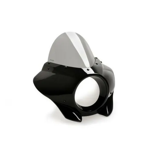 PUIG MIRAGE TOURING semi fairing black matt MIRAGE TOURING HARLEY DAVIDSON SOFTAIL STREET BOB / 2021 2026 - 21410