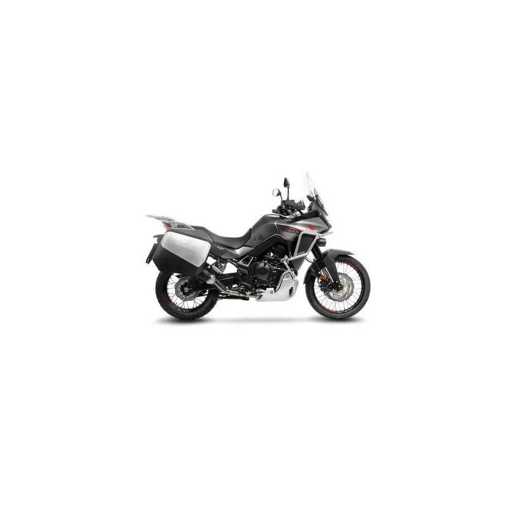 LEOVINCE HONDA TRANSALP 750 / 2023 2025  LV ONE EVO INOX BLACK silencer exhaust EURO5+ - 14440EB