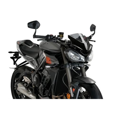 PUIG NEW GENERATION SPORT windshield TRIUMPH STREET TRIPLE 765 R  / RS / 2023 2025 ref 21592
