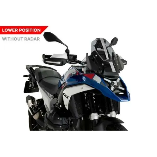 PUIG Bulle sport BMW R1300GS (sans radar) / TRIPLE BLACK / TROPHY / 2023 2025 ref 21839