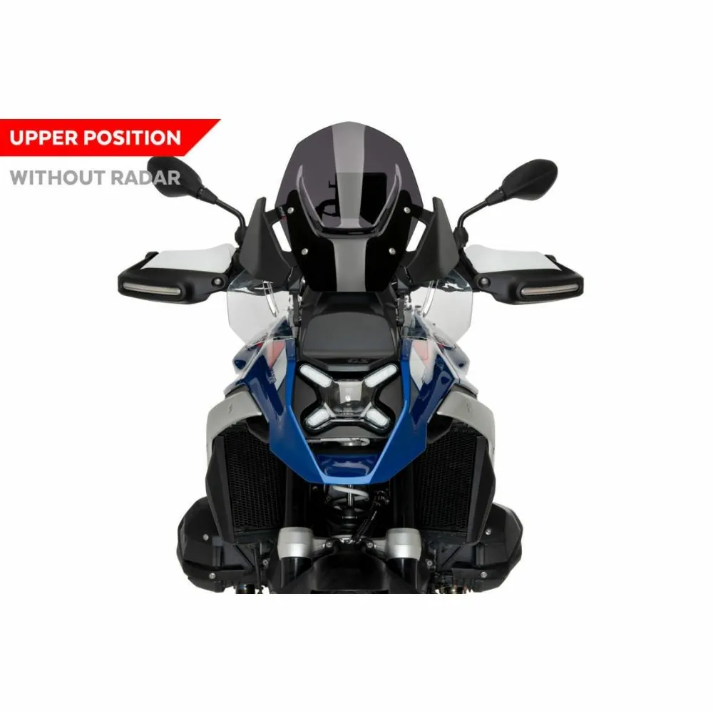 PUIG Bulle sport BMW R1300GS (avec radar) / TRIPLE BLACK / TROPHY / 2023 2024 ref 21794