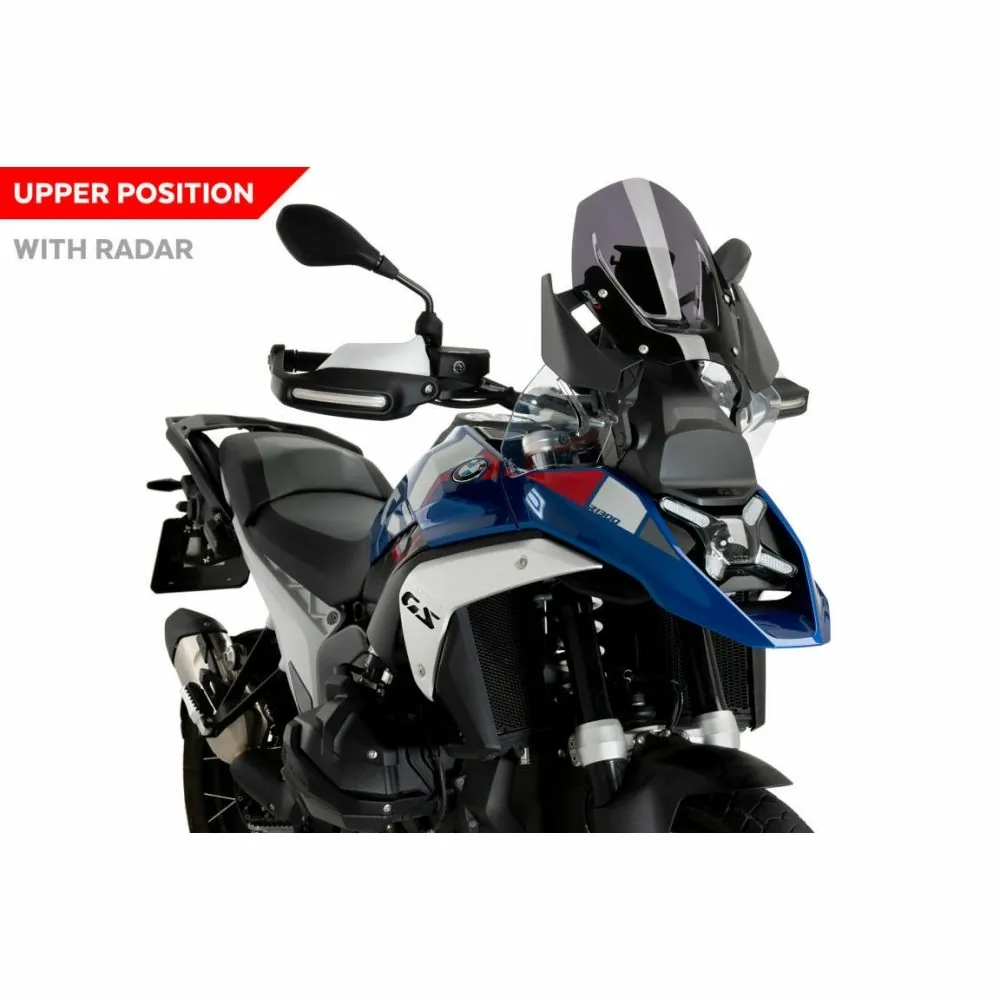 PUIG sport Screen BMW R1300GS (whit radar) / TRIPLE BLACK / TROPHY / 2023 2025 ref 21794